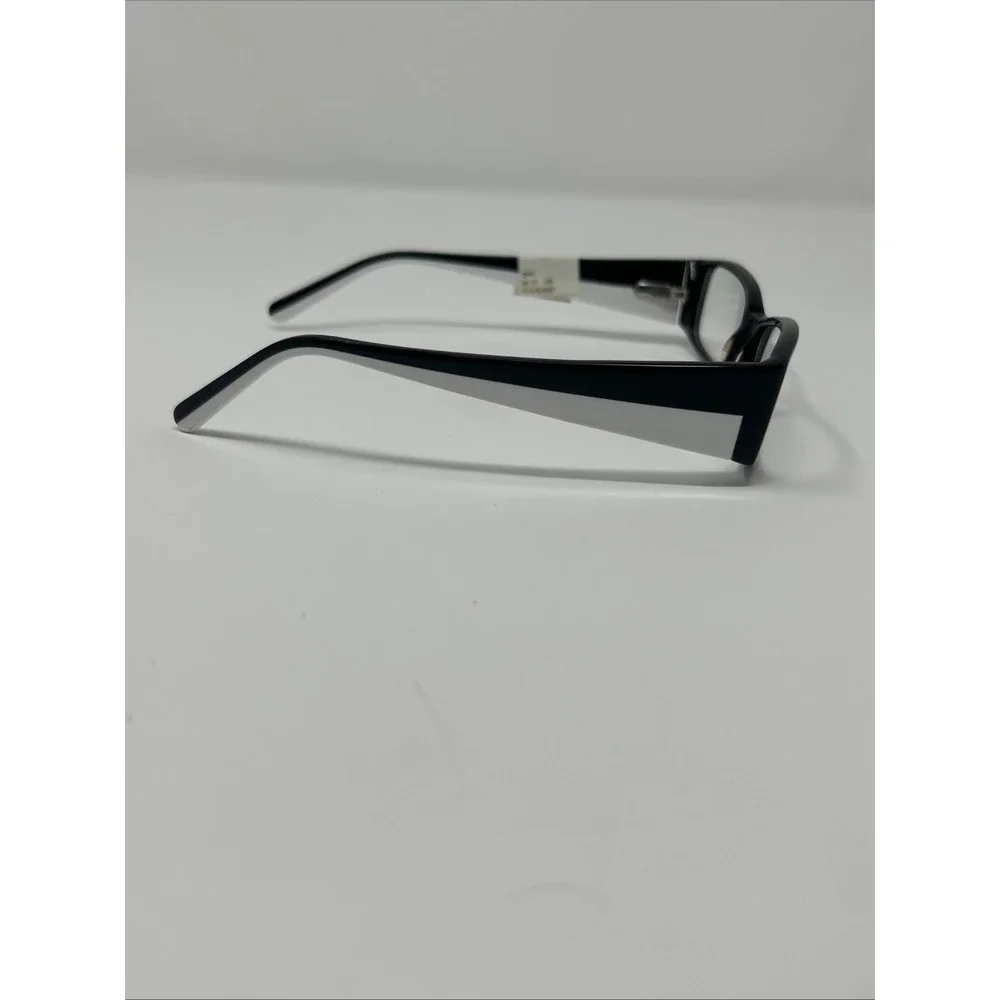 NWT Norman Childs BARI Eyeglasses 51-17-135 Unisex Adult Black White Frames